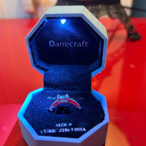 Cubic Zirconia Danecraft Jewelry Zirconia Ring Fine Silver